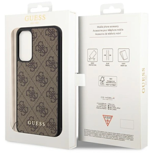 Etui Guess GUHCSA34GF4GBR Samsung Galaxy A34 5G brązowy/brown hardcase 4G Charms Collection