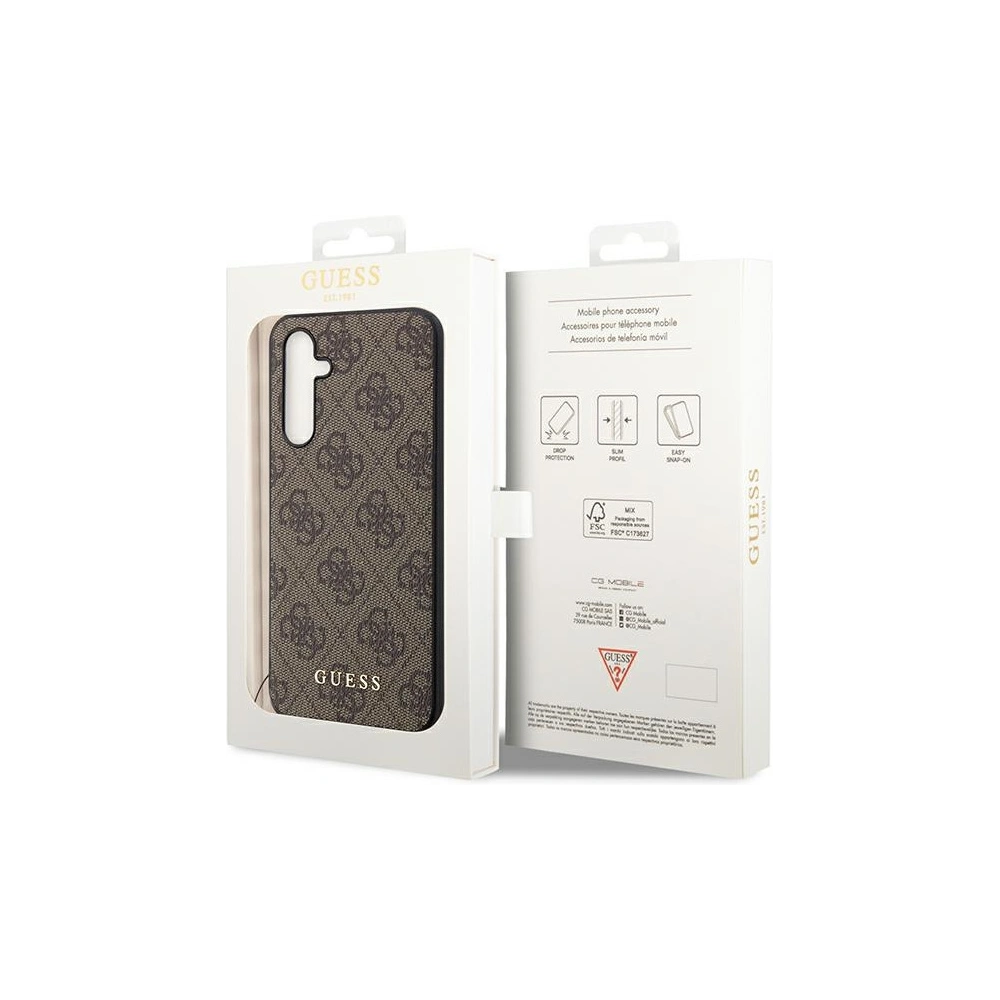Hurtownia GSM - Etui Guess GUHCSA54GF4GBR Samsung Galaxy A54 5G hnědý/brown tvrdý kryt 4G Charms Collection - GUE2446 - {ean13} - Hurt