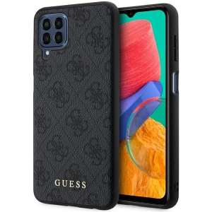 Hurtownia GSM - Etui Guess GUHCSM33G4GFGR Samsung Galaxy M33 5G grau/grey Hardcase 4G Metall Gold Logo - GUE2447 - {ean13} - Hurt