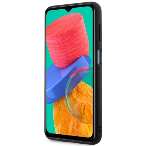 Etui Guess GUHCSM33G4GFGR Samsung Galaxy M33 5G szary/grey hard case 4G Metal Gold Logo