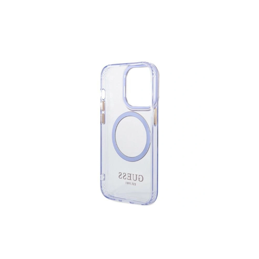 Hurtownia GSM - Etui Guess GUHMP14LHTCMU Apple iPhone 14 Pro purpurowy/purple hard case Gold Outline Translucent MagSafe - GUE2448 - {ean13} - Hurt