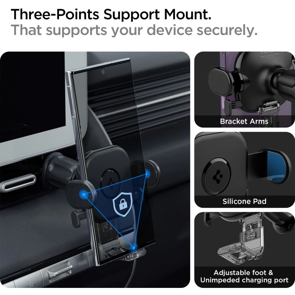 Hurtownia GSM - Auto Halterung Spigen UTS12 Onetap Universal Vent Auto Halterung Schwarz - SPN2849 - {ean13} - Hurt