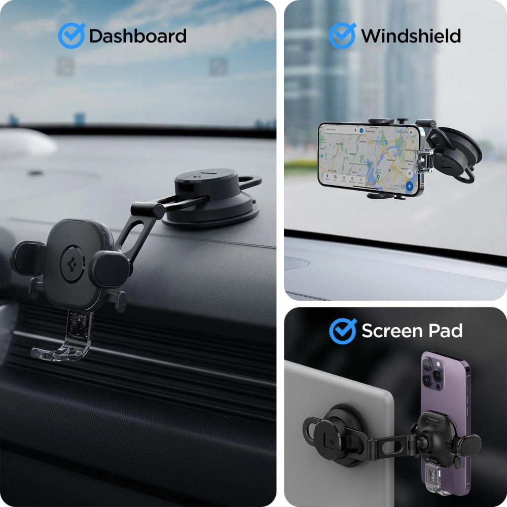 Hurtownia GSM - Uchwyt samochodowy Spigen UTS35 OneTap Universal Dashboard Car Mount Black - SPN2850 - {ean13} - Hurt