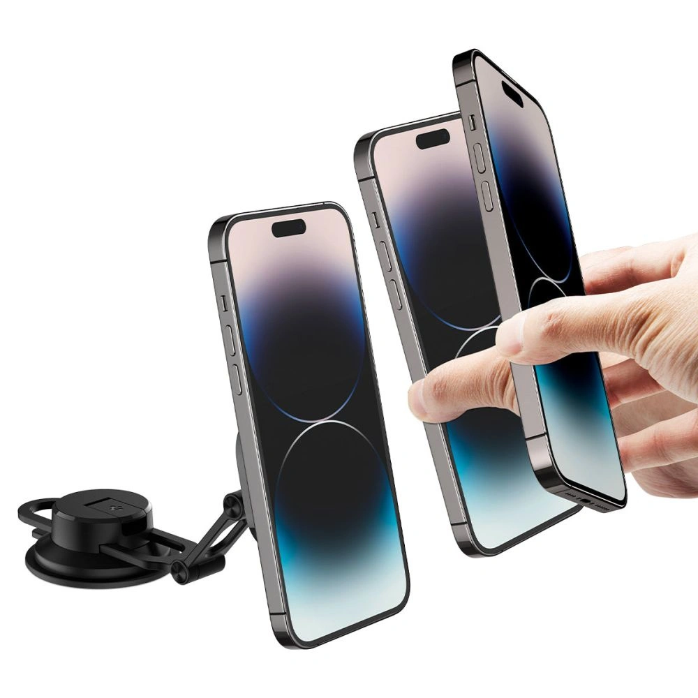 Hurtownia GSM - Upevnění automobilu magnetické Spigen ITS35-3 OneTap MagSafe na čelní sklo a palubní desku černé - SPN2851 - {ean13} - Hurt