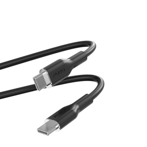 Kabel PURO ICON Soft Cable USB-C/USB-C 1.5m (Black)