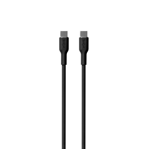 Kabel PURO ICON Soft Cable USB-C/USB-C 1.5m (Black)