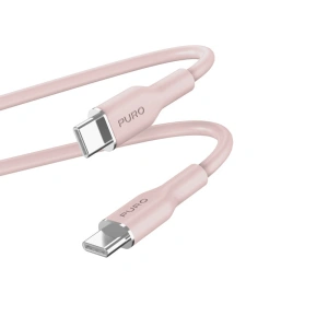 Hurtownia GSM - Kabel PURO ICON Soft Cable USB-C/USB-C 1.5m (Dusty Pink) - PUR670 - {ean13} - Hurt