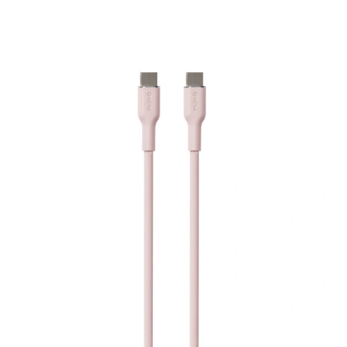 Kabel PURO ICON Soft Cable USB-C/USB-C 1.5m (Dusty Pink)