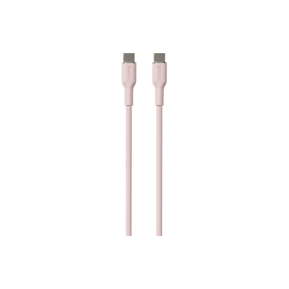 Hurtownia GSM - Cablul PURO ICON Soft Cable USB-C/USB-C 1.5m (Roz prăfuit) - PUR670 - {ean13} - Hurt