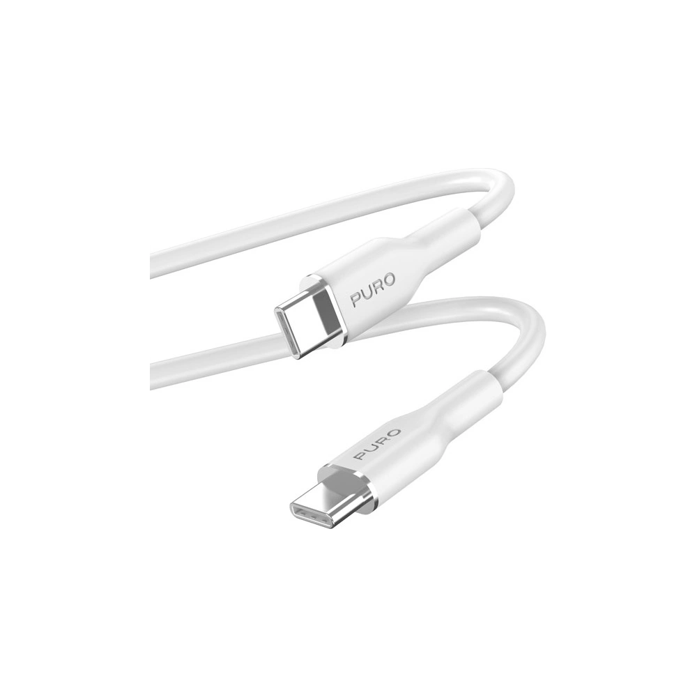Wholesale PURO ICON Soft Cable USB-C/USB-C 1.5m (White) - PUR671 - {ean13} - Hurt