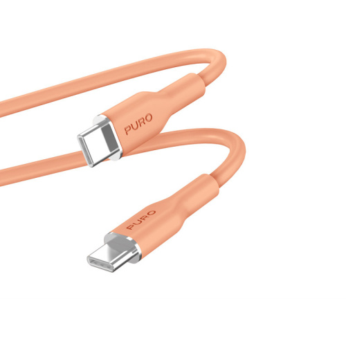 Hurtownia Puro - 8018417442278 - PUR674 - Kabel PURO ICON Soft Cable USB-C/USB-C 1.5m (Apricot) - B2B homescreen