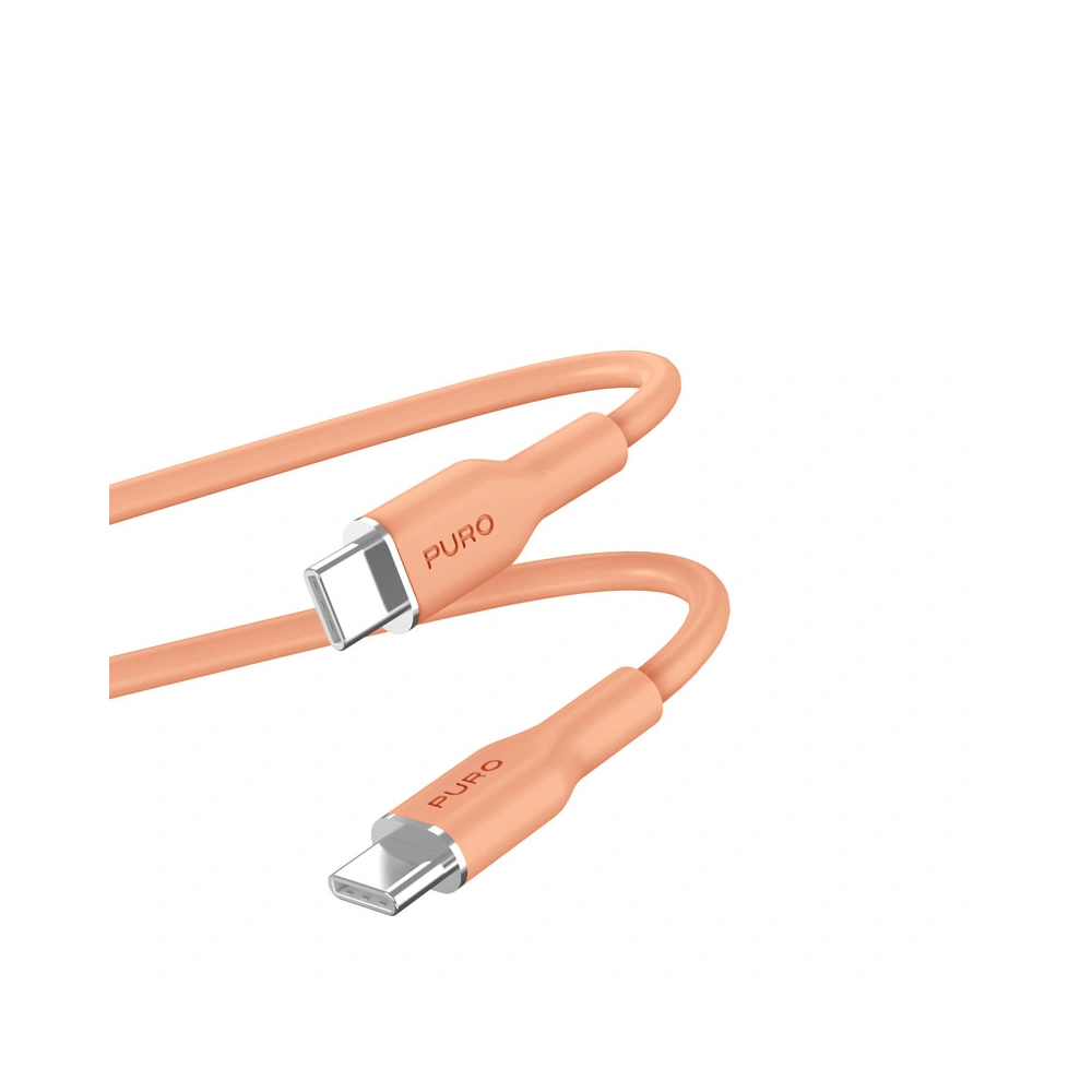 Hurtownia GSM - Kabel PURO ICON Soft Cable USB-C/USB-C 1.5m (Aprikose) - PUR674 - {ean13} - Hurt
