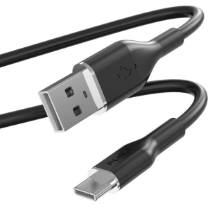 Hurtownia GSM - Cablul PURO ICON Soft Cable USB-C/USB-A 1.5m (Negru) - PUR675 - {ean13} - Hurt