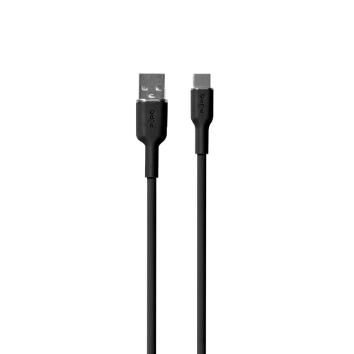 Kabel PURO ICON Soft Cable USB-C/USB-A 1.5m (Black)