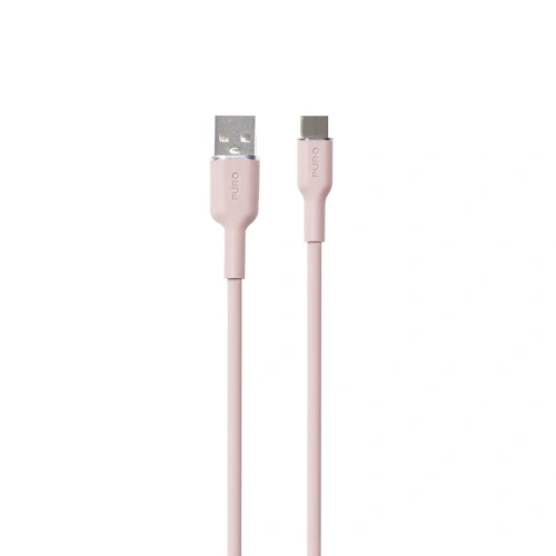 Kabel PURO ICON Soft Cable USB-C/USB-A 1.5m (Dusty Pink)