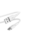 Kabel PURO ICON Soft Cable USB-C/USB-A 1.5m (Bílá)