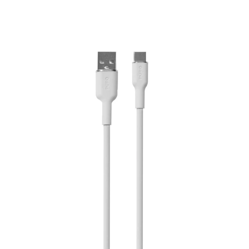 Kabel PURO ICON Soft Cable USB-C/USB-A 1.5m (White)