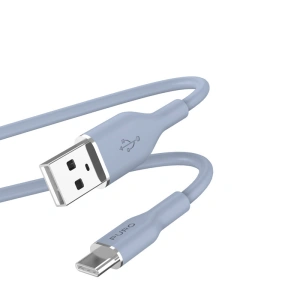Hurtownia GSM - Kabel PURO ICON Soft Cable USB-C/USB-A 1.5m (Albastru Pudră) - PUR678 - {ean13} - Hurt