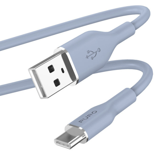 Hurtownia Puro - 8018417442292 - PUR678 - Kabel PURO ICON Soft Cable USB-C/USB-A 1.5m (Powder Blue) - B2B homescreen