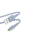 Kabel PURO ICON Soft Cable USB-C/USB-A 1.5m (Albastru Pudră)