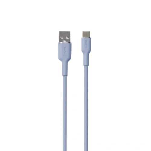 Kabel PURO ICON Soft Cable USB-C/USB-A 1.5m (Powder Blue)