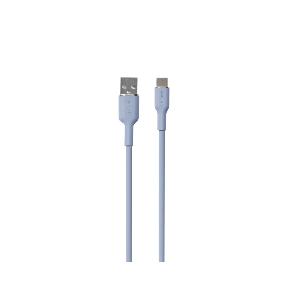 Hurtownia GSM - Kabel PURO ICON Soft Cable USB-C/USB-A 1.5m (Práškově modrá) - PUR678 - {ean13} - Hurt