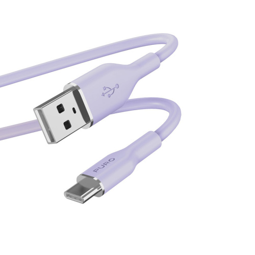Puro Distributor - 8018417442285 - PUR679 - PURO ICON Soft Cable USB-C/USB-A 1.5m (Tech Lavender) - B2B homescreen