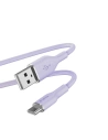 Kabel PURO ICON Soft Cable USB-C/USB-A 1.5m (Tech Levandule)