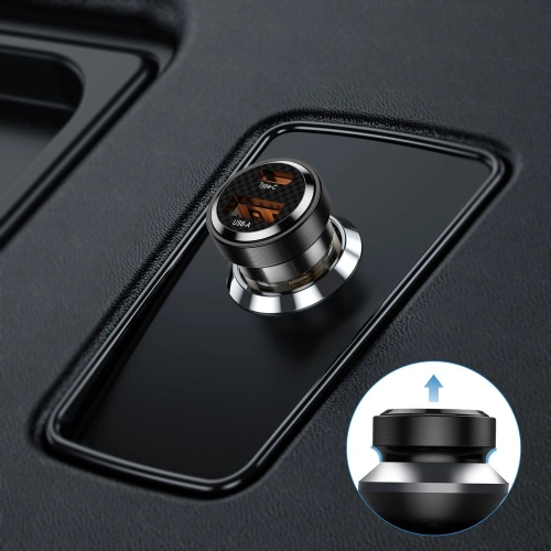 Ładowarka samochodowa Tech-Protect CC30W 2-port Car Charger PD 30W QC 3.0 Black