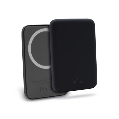 Powerbank bezprzewodowy MagSafe PURO Slim PowerMag 4000mAh (Onyx Black)