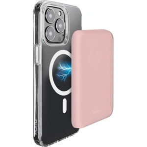 Hurtownia GSM - Powerbank bezprzewodowy MagSafe PURO Slim PowerMag 4000mAh (Dusty Pink) - PUR681 - {ean13} - Hurt