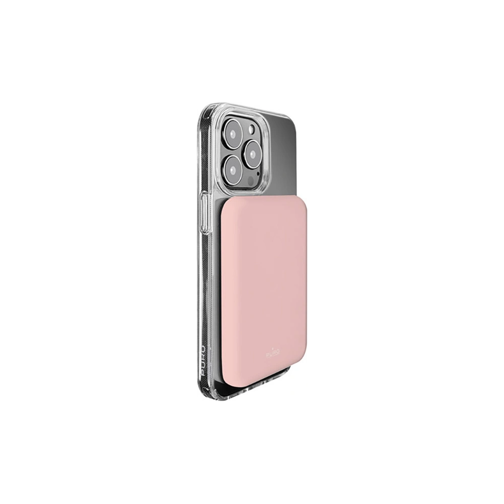 Hurtownia GSM - Kabellose MagSafe Powerbank PURO Slim PowerMag 4000mAh (Dusty Pink) - PUR681 - {ean13} - Hurt