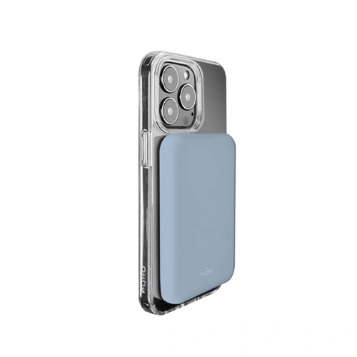 Powerbank bezprzewodowy MagSafe PURO Slim PowerMag 4000mAh (Powder Blue)
