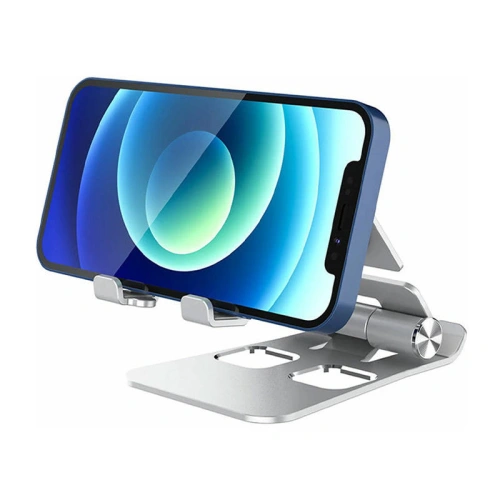 Składana podstawka 3w1 Blitzwolf BW-TS4 na telefon, tablet, smartwatch (srebrna)