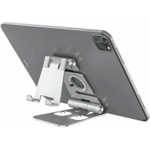 Hurtownia GSM - Składana podstawka 3w1 Blitzwolf BW-TS4 na telefon, tablet, smartwatch (srebrna) - BLZ551 - {ean13} - Hurt