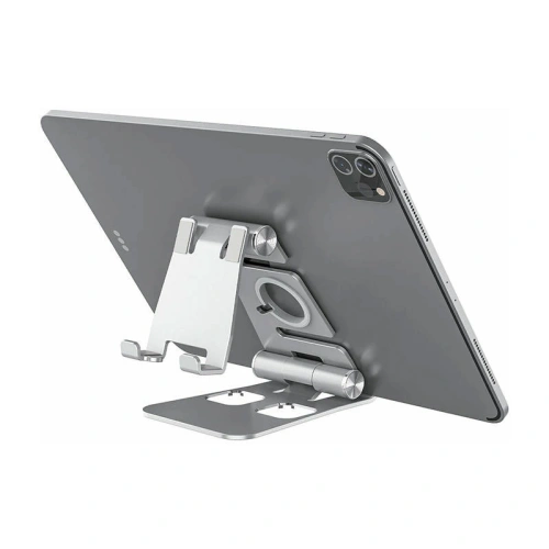 Składana podstawka 3w1 Blitzwolf BW-TS4 na telefon, tablet, smartwatch (srebrna)