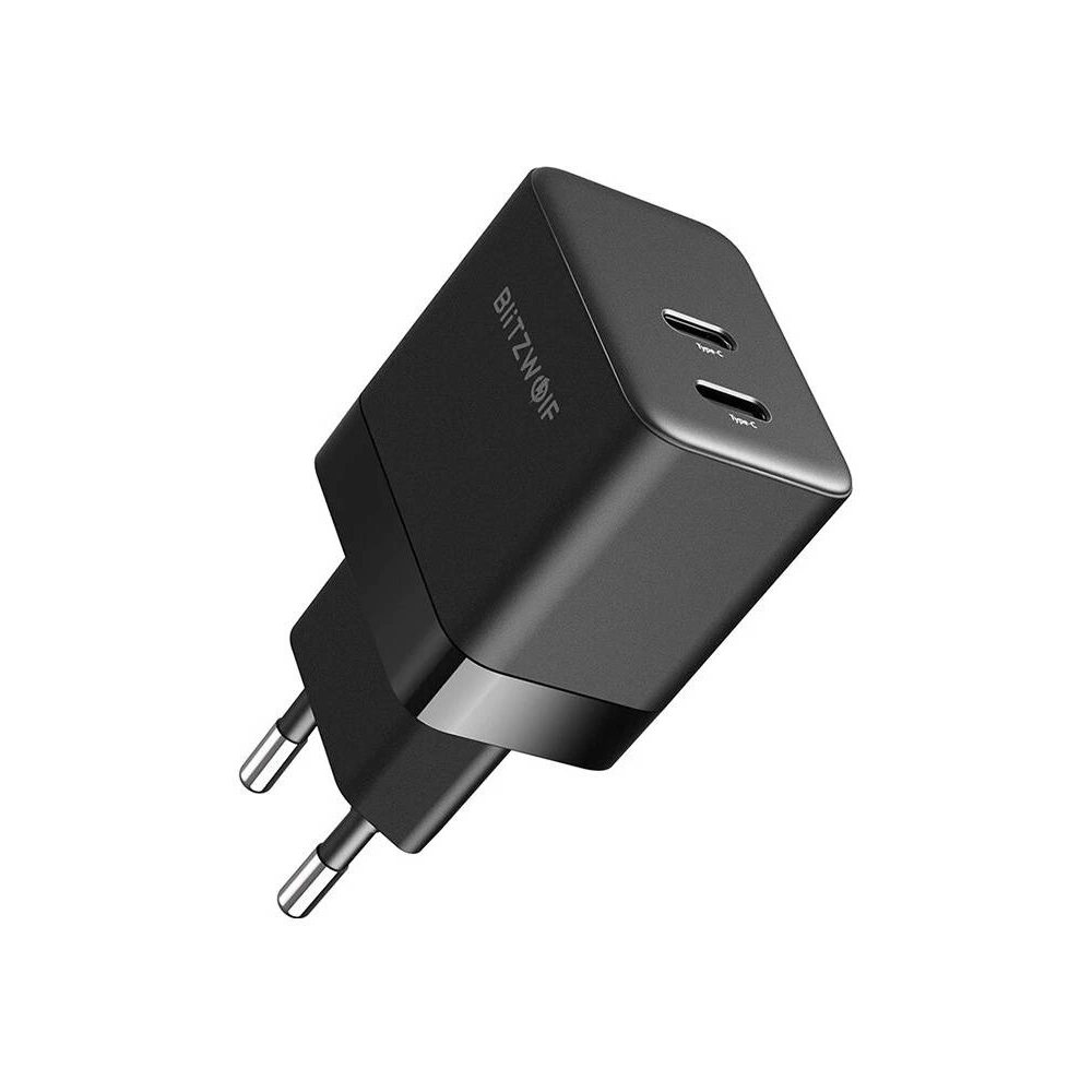 Hurtownia GSM - Blitzwolf BW-S22 GaN Netzladegerät 2x USB-C, 35W (schwarz) - BLZ552 - {ean13} - Hurt