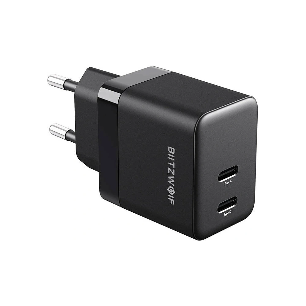 Hurtownia GSM - Blitzwolf BW-S22 GaN Netzladegerät 2x USB-C, 35W (schwarz) - BLZ552 - {ean13} - Hurt