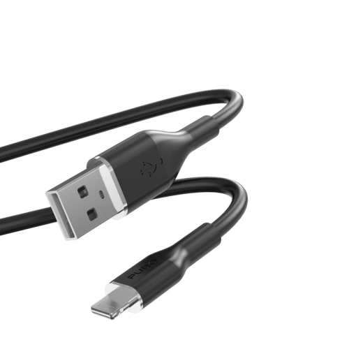 Kabel PURO ICON Soft Cable USB-A/Lightning 1.5m (Black)