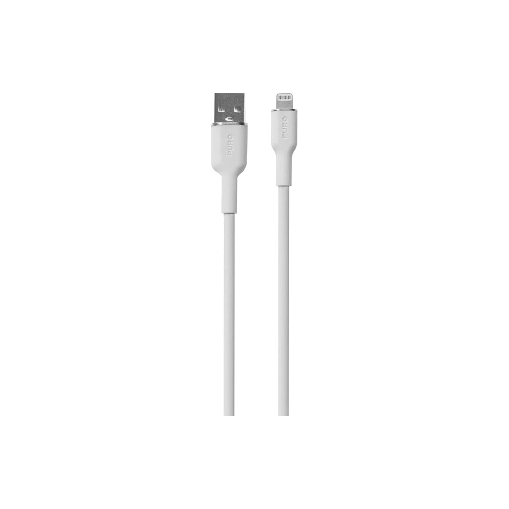 Hurtownia GSM - Kabel PURO ICON Soft Cable USB-A/Lightning 1.5m (Weiß) - PUR684 - {ean13} - Hurt