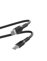 Kábel PURO ICON Soft Cable USB-C/Lightning 1.5m (Fekete)