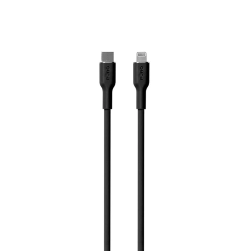 Kabel PURO ICON Soft Cable USB-C/Lightning 1.5m (Black)