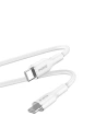 PURO ICON Soft Cable USB-C/Lightning 1.5m (White)