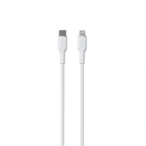Kabel PURO ICON Soft Cable USB-C/Lightning 1.5m (White)