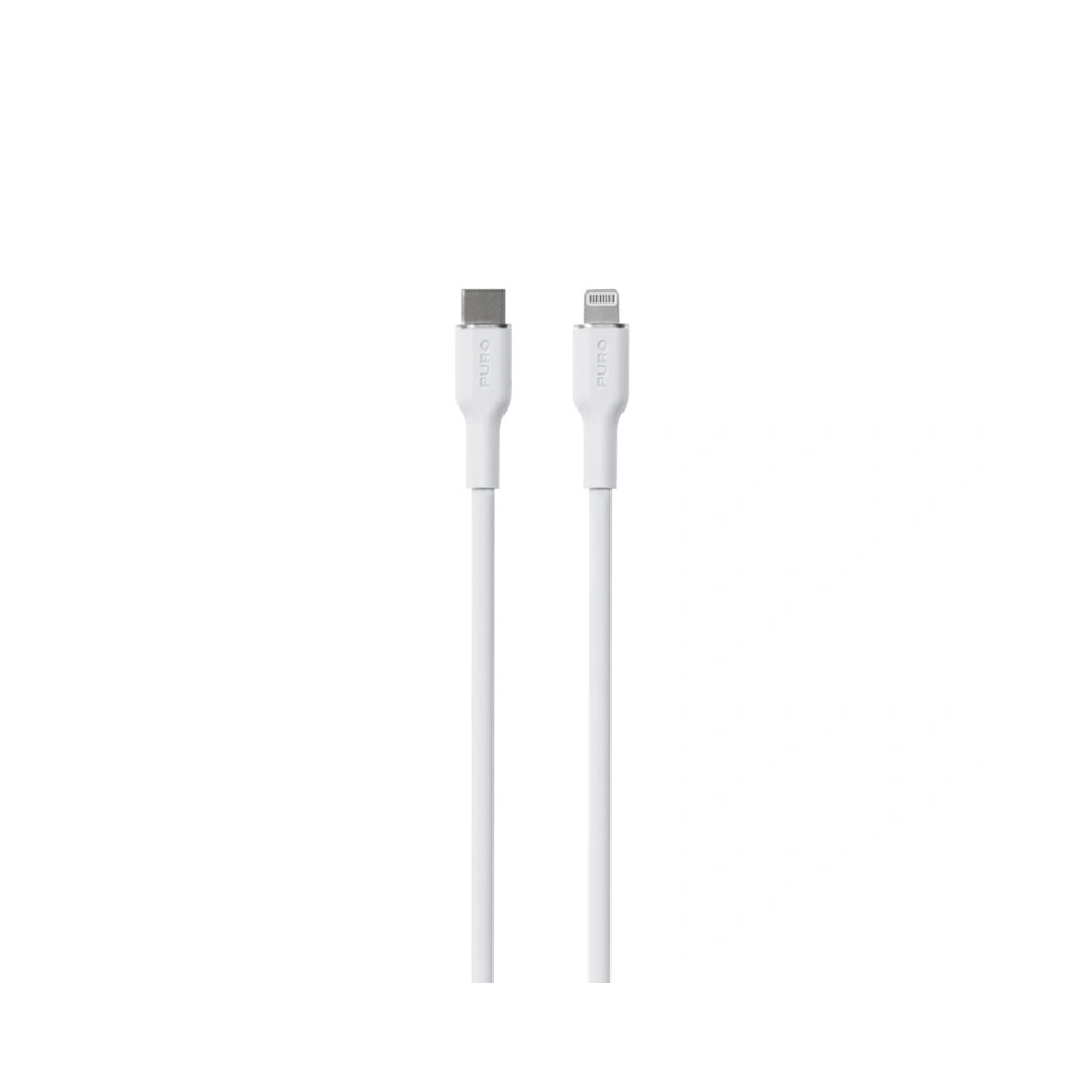 Hurtownia GSM - Kabel PURO ICON Soft Cable USB-C/Lightning 1.5m (Weiß) - PUR686 - {ean13} - Hurt