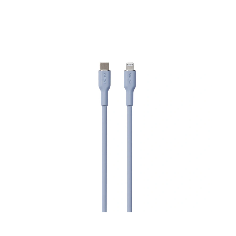 Wholesale PURO ICON Soft Cable USB-C/Lightning 1.5m (Powder Blue) - PUR687 - {ean13} - Hurt
