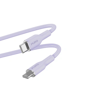 Hurtownia GSM - Kabel PURO ICON Soft Cable USB-C/Lightning 1.5m (Tech Lavendel) - PUR688 - {ean13} - Hurt