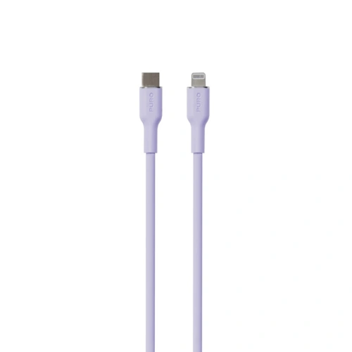 Kabel PURO ICON Soft Cable USB-C/Lightning 1.5m (Tech Lavender)