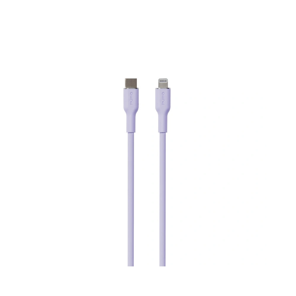 Wholesale PURO ICON Soft Cable USB-C/Lightning 1.5m (Tech Lavender) - PUR688 - {ean13} - Hurt