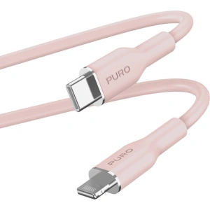 Hurtownia GSM - Kabel PURO ICON Soft Cable USB-C/Lightning 1.5m (Staubiges Rosa) - PUR689 - {ean13} - Hurt